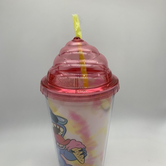 Disney Lilo and Stitch Ice Cream Swirl Acrylic Cup with Lid & Straw - Picture 7 of 13